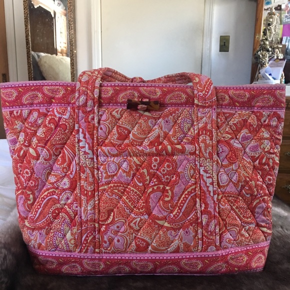 Vera Bradley medium tote in Sherbet - Picture 1 of 8